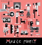 Partie de musique illustration libre de droits Partie de musique illustration libre de droits