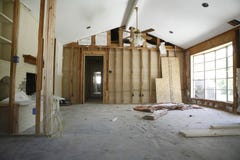 Partition Wall In House Under Renovation Stock Photo Partition Wall In House Under Renovation Stock Photo