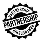 Partnerstwo pieczątka ilustracja wektor Partnerstwo pieczątka ilustracja wektor