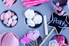 Party items for celebration Royalty Free Stock Photo Party items for celebration Royalty Free Stock Photo