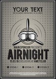 Airplane invitation template free