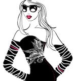 partyjna kobieta royalty ilustracja partyjna kobieta royalty ilustracja