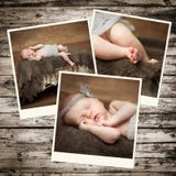 Pasgeboren babyfoto's stock foto Pasgeboren babyfoto's stock foto