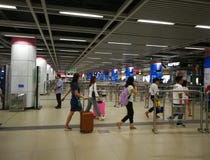 Pasillo del metro de Wuhan fotografía de archivo libre de regalías Pasillo del metro de Wuhan fotografía de archivo libre de regalías