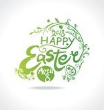 Pasqua felice 2018 8 aprile illustrazione di stock Pasqua felice 2018 8 aprile illustrazione di stock
