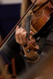 Passa la ragazza che gioca il violino immagine stock Passa la ragazza che gioca il violino immagine stock