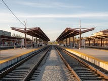 Passagerareväntan på Sanen Jose Diridon Station arkivbild Passagerareväntan på Sanen Jose Diridon Station arkivbild