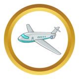 Passenger airliner vector icon Royalty Free Stock Image Passenger airliner vector icon Royalty Free Stock Image