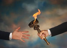 Passing The Torch Royalty Free Stock Photos Passing The Torch Royalty Free Stock Photos