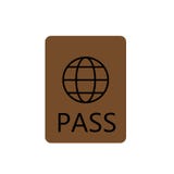 Passport icon vector sign and symbol isolated on white background, Passport logo concept stock illustration Passport icon vector sign and symbol isolated on white background, Passport logo concept stock illustration