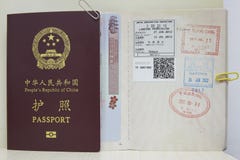 Passport, VISA and stamps stock photo Passport, VISA and stamps stock photo