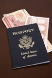 Passport With Euro And Dinar Royalty Free Stock Image