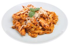 Pasta With Chicken Royalty Free Stock Images Pasta With Chicken Royalty Free Stock Images
