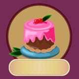 Pastry desserts or bakery shop vector emblem stock illustration Pastry desserts or bakery shop vector emblem stock illustration