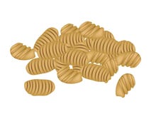 Patatas a la inglesa caramelizadas tailandesas deliciosas en el fondo blanco ilustración del vector Patatas a la inglesa caramelizadas tailandesas deliciosas en el fondo blanco ilustración del vector