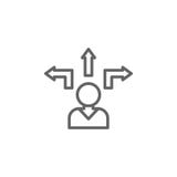 Path man outline icon. Elements of Business illustration line icon. Signs and symbols can be used for web, logo, mobile app, UI, stock illustration Path man outline icon. Elements of Business illustration line icon. Signs and symbols can be used for web, logo, mobile app, UI, stock illustration