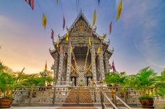 Pathum Thani District, Pathum Thani / Thailand / January 3, 2020 : Wat Don Yai, A Country Temple With A New And Rather Spectacular Royalty Free Stock Images Pathum Thani District, Pathum Thani / Thailand / January 3, 2020 : Wat Don Yai, A Country Temple With A New And Rather Spectacular Royalty Free Stock Images