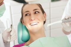 Patient with Dentist - no need to drill