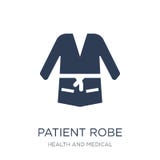 Patient robe icon. Trendy flat vector Patient robe icon on white vector illustration Patient robe icon. Trendy flat vector Patient robe icon on white vector illustration