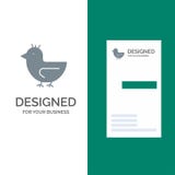 Pato, ganso, cisne, primavera Grey Logo Design y plantilla de la tarjeta de visita stock de ilustración Pato, ganso, cisne, primavera Grey Logo Design y plantilla de la tarjeta de visita stock de ilustración