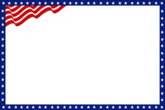 Patriotic Border American day royalty free illustration Patriotic Border American day royalty free illustration