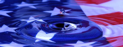 Patriotic Water Drop