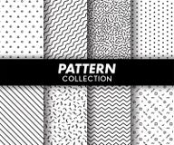 Patroon Memphis Design Seamless Collection royalty-vrije illustratie Patroon Memphis Design Seamless Collection royalty-vrije illustratie