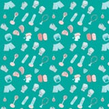 Patroon naadloze reeks van muay Thai die accessorie in dozen doen de stijl van het pastelkleurontwerp illustratie eps10 royalty-vrije illustratie Patroon naadloze reeks van muay Thai die accessorie in dozen doen de stijl van het pastelkleurontwerp illustratie eps10 royalty-vrije illustratie
