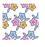 Pattern with colour flowers royalty free illustration Pattern with colour flowers royalty free illustration