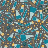 Pattern laboratory equipment royalty free illustration Pattern laboratory equipment royalty free illustration