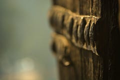 Pattern made by metallic bolts on a wooden door of Old Fort situated in New Delhi, India. stock photo Pattern made by metallic bolts on a wooden door of Old Fort situated in New Delhi, India. stock photo