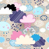 Pattern Of Clouds And Rain Stock Images