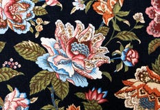 Pattern of an ornate colorful floral tapestry