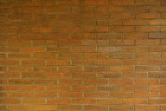 The pattern of red bricks on the wall