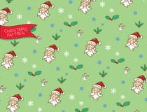 Pattern santa clause christmas and snowman,doodle and vector vector illustration Pattern santa clause christmas and snowman,doodle and vector vector illustration