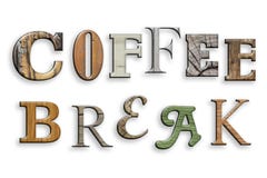 pause-café des textes 3d Texture en bois Lettres sur le blanc illustration stock pause-café des textes 3d Texture en bois Lettres sur le blanc illustration stock