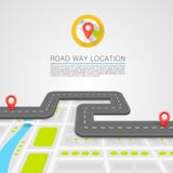 Paved Path On The Road Stock Images Paved Path On The Road Stock Images