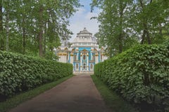 Pavillon d'ermitage dans Tsarskoe Selo, St Petersbourg photos stock Pavillon d'ermitage dans Tsarskoe Selo, St Petersbourg photos stock