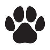 Paw logo cat dog animal pet vector footprint icon