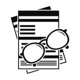 Paycheck paper icon, simple style royalty free illustration Paycheck paper icon, simple style royalty free illustration