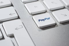 PayPal - elektronische betaling royalty-vrije stock foto's PayPal - elektronische betaling royalty-vrije stock foto's