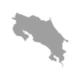 Pays du carte-Costa Rica de vecteur sur le fond blanc illustration stock Pays du carte-Costa Rica de vecteur sur le fond blanc illustration stock