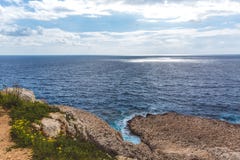 Paysage marin en Chypre Ayia Napa, Forest Park national photos stock Paysage marin en Chypre Ayia Napa, Forest Park national photos stock
