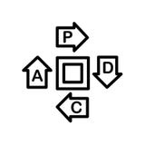 pdcapictogram op witte achtergrond wordt geïsoleerd die vector illustratie pdcapictogram op witte achtergrond wordt geïsoleerd die vector illustratie