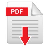 Pdf-nedladdningsymbol på vit stock illustrationer Pdf-nedladdningsymbol på vit stock illustrationer