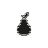 Pear icon, fresh fruit illustration, organic nature symbol royalty free illustration Pear icon, fresh fruit illustration, organic nature symbol royalty free illustration