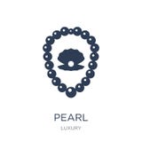 Pearl icon. Trendy flat vector Pearl icon on white background fr vector illustration Pearl icon. Trendy flat vector Pearl icon on white background fr vector illustration