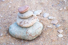 Pebble stones tower royalty free stock photos Pebble stones tower royalty free stock photos
