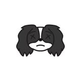 Pechinese, emoji, icona multicolore colpita I segni e l'icona di simboli possono essere usati per il web, logo, app mobile, UI UX royalty illustrazione gratis Pechinese, emoji, icona multicolore colpita I segni e l'icona di simboli possono essere usati per il web, logo, app mobile, UI UX royalty illustrazione gratis