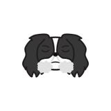 Pechinese, emoji, icona multicolore frustrata I segni e l'icona di simboli possono essere usati per il web, logo, app mobile, UI illustrazione vettoriale Pechinese, emoji, icona multicolore frustrata I segni e l'icona di simboli possono essere usati per il web, logo, app mobile, UI illustrazione vettoriale